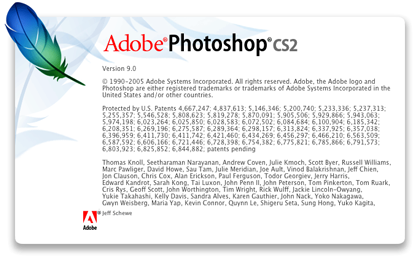 Adobe Photoshop CS2 splash screen