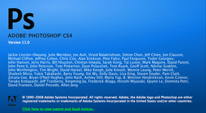Adobe Photoshop CS4 11.0 splash screen